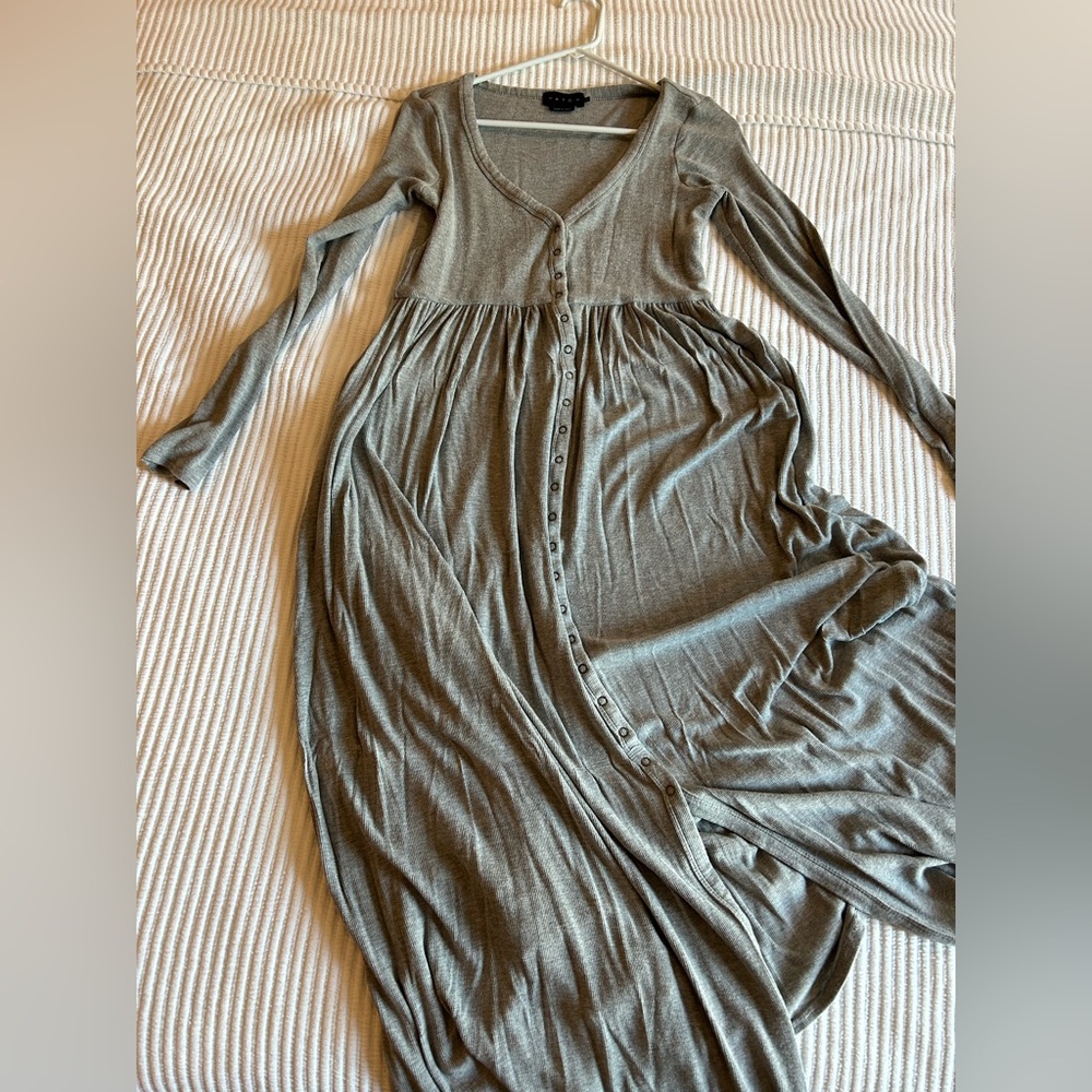Hatch maternity nursing dress gray small